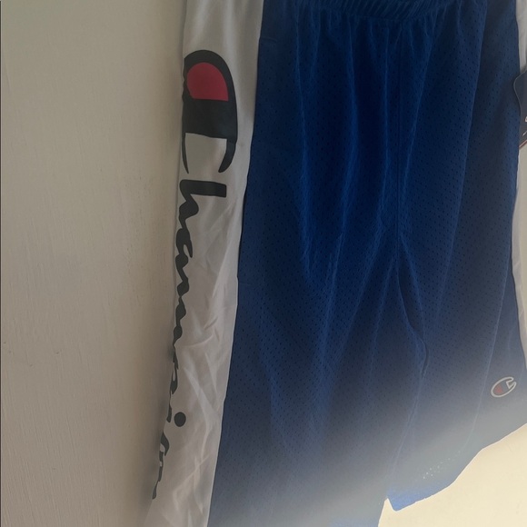 Champion Men's Athletic Shorts in Blue and White Size Medium - Picture 4 of 6